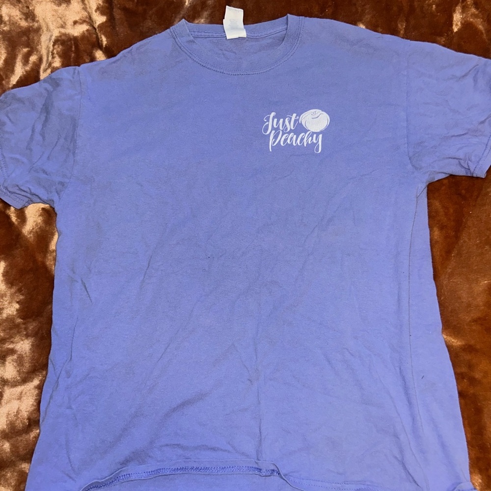 “just peachy” georgia tee